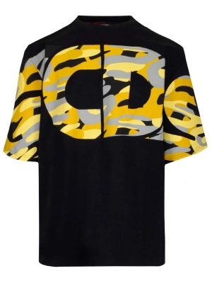 GCDS Logo Printed Crewneck T-Shirt