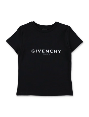Givenchy Kids Logo Printed Crewneck T-Shirt