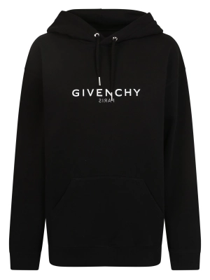Givenchy Logo Print Drawstring Hoodie