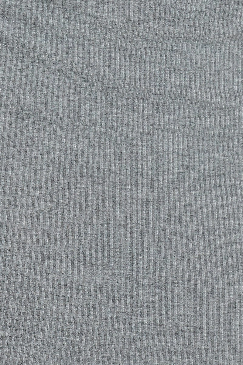 Grey Ribbed Shrug & Mini Dress Co-Ord