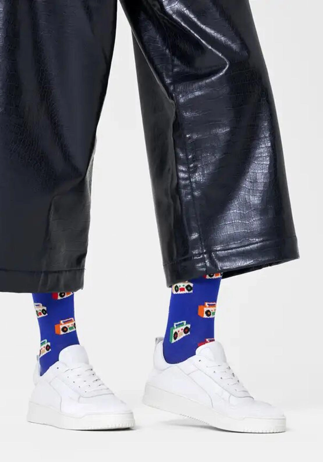 Happy Socks Boom Box Socks, Blue UK 7.5-11.5