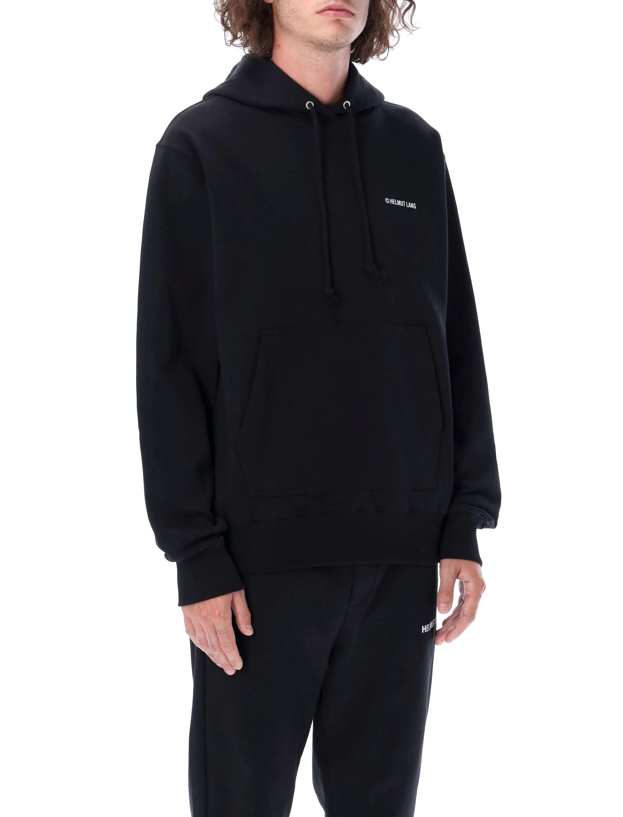 Helmut Lang Sliver Logo Printed Hoodie