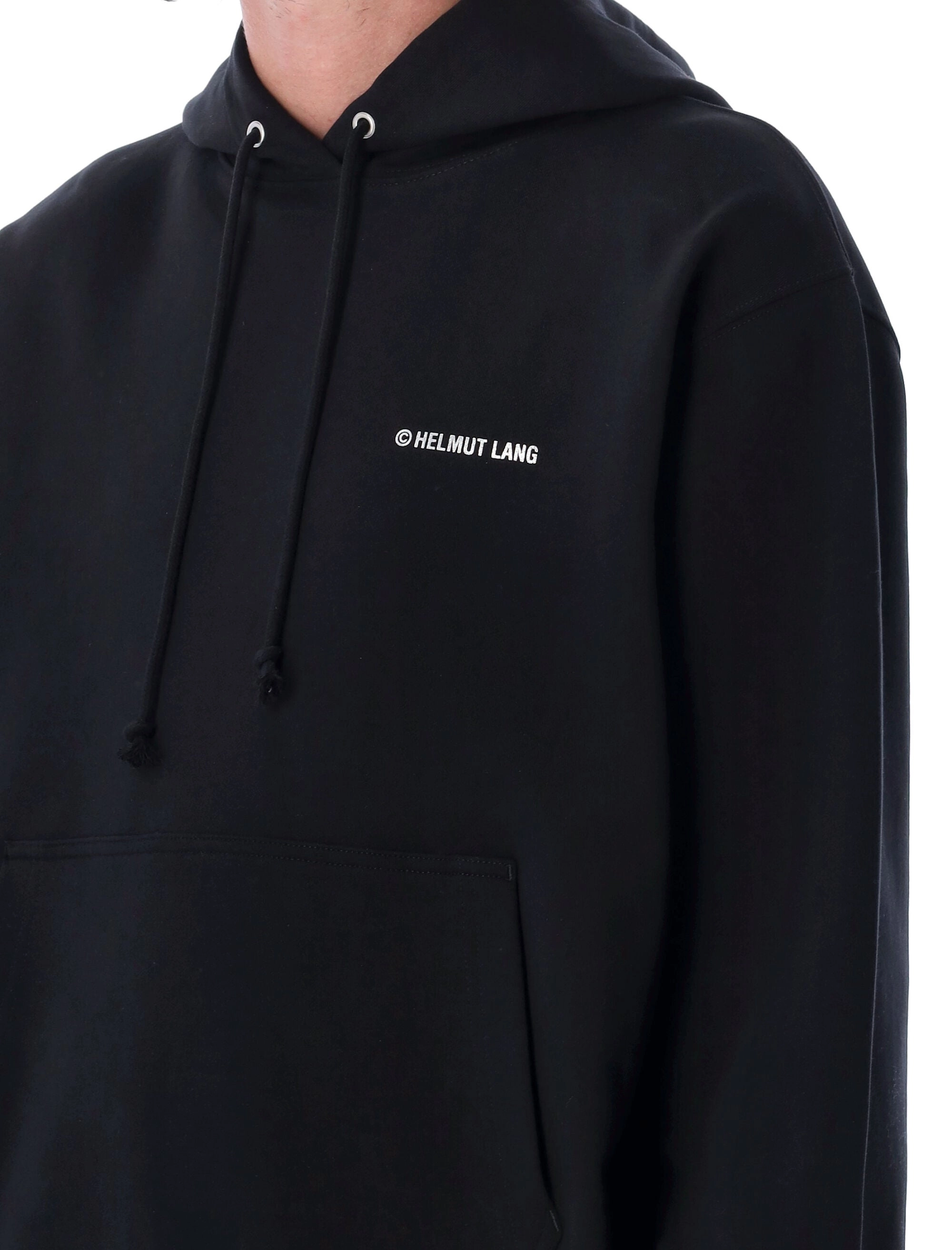 Helmut Lang Sliver Logo Printed Hoodie