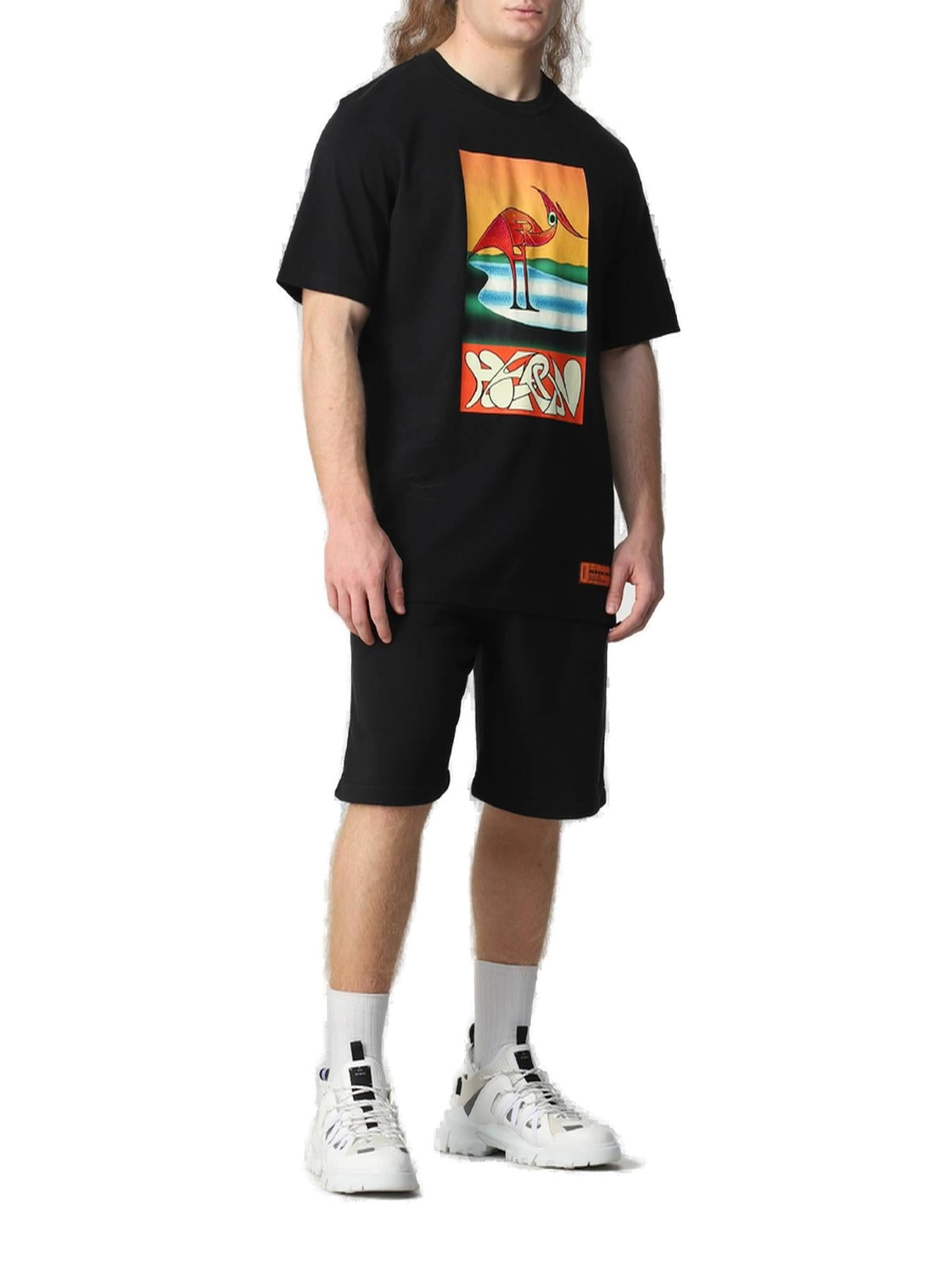 Heron Preston Heron Printed Crewneck T-Shirt