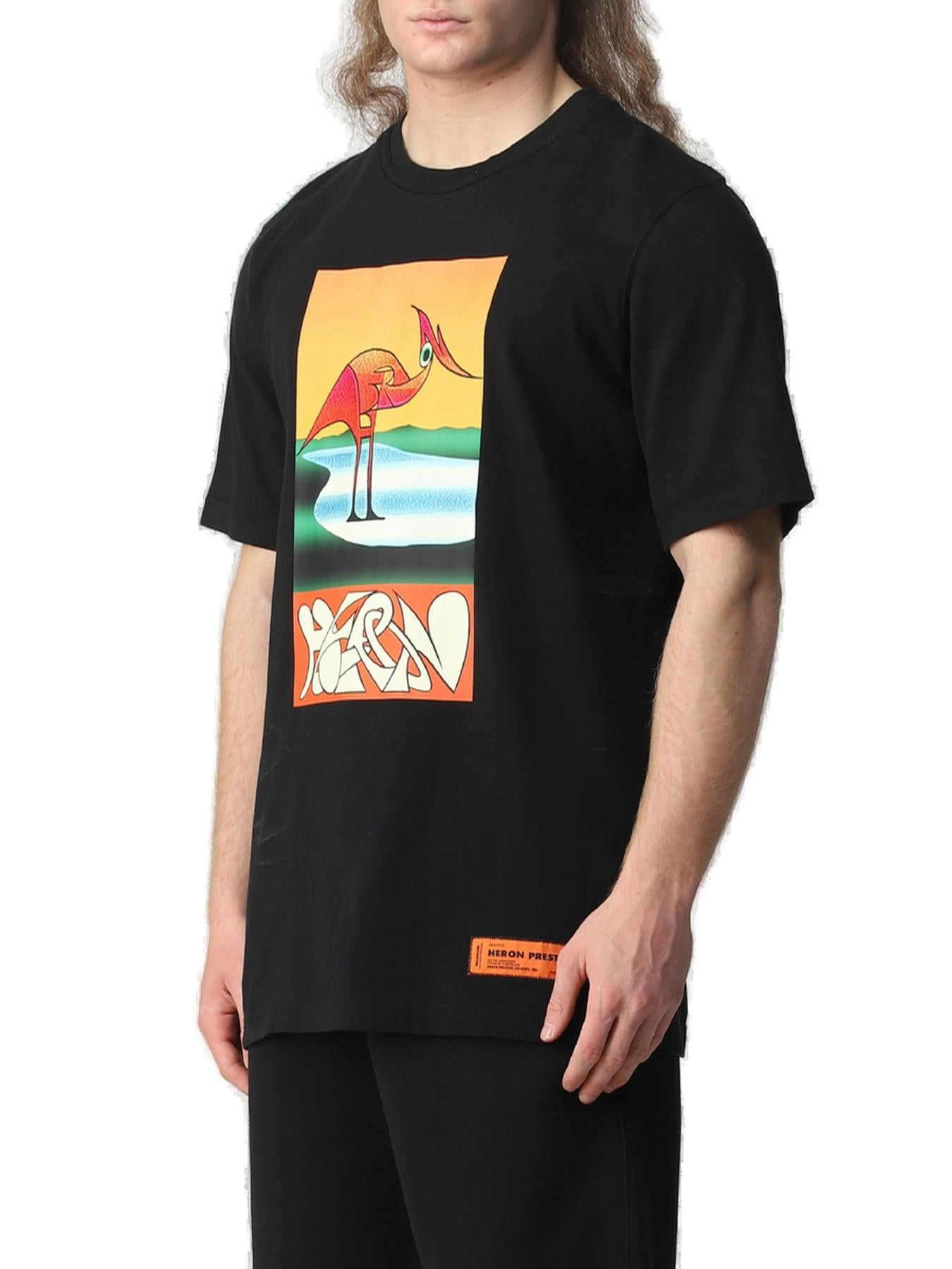 Heron Preston Heron Printed Crewneck T-Shirt