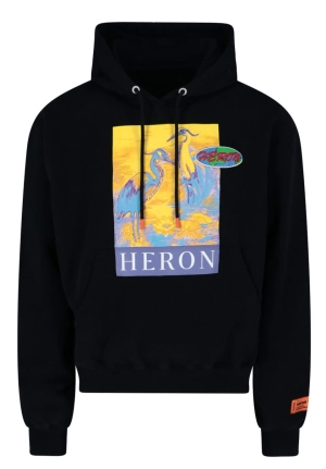 Heron Preston Heron Printed Drawstring Hoodie