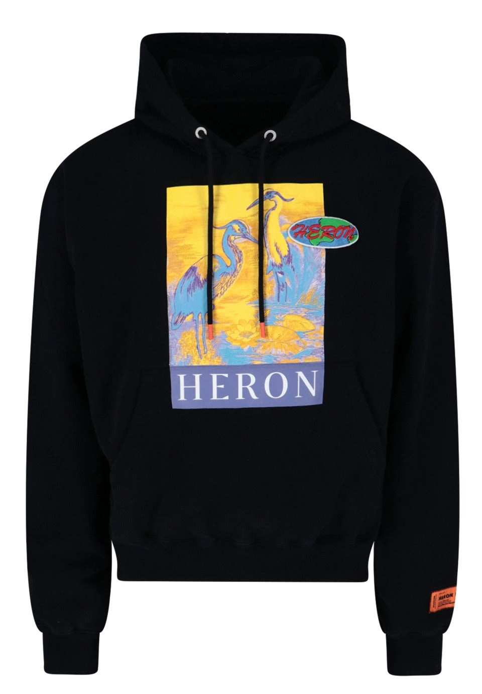Heron Preston Heron Printed Drawstring Hoodie