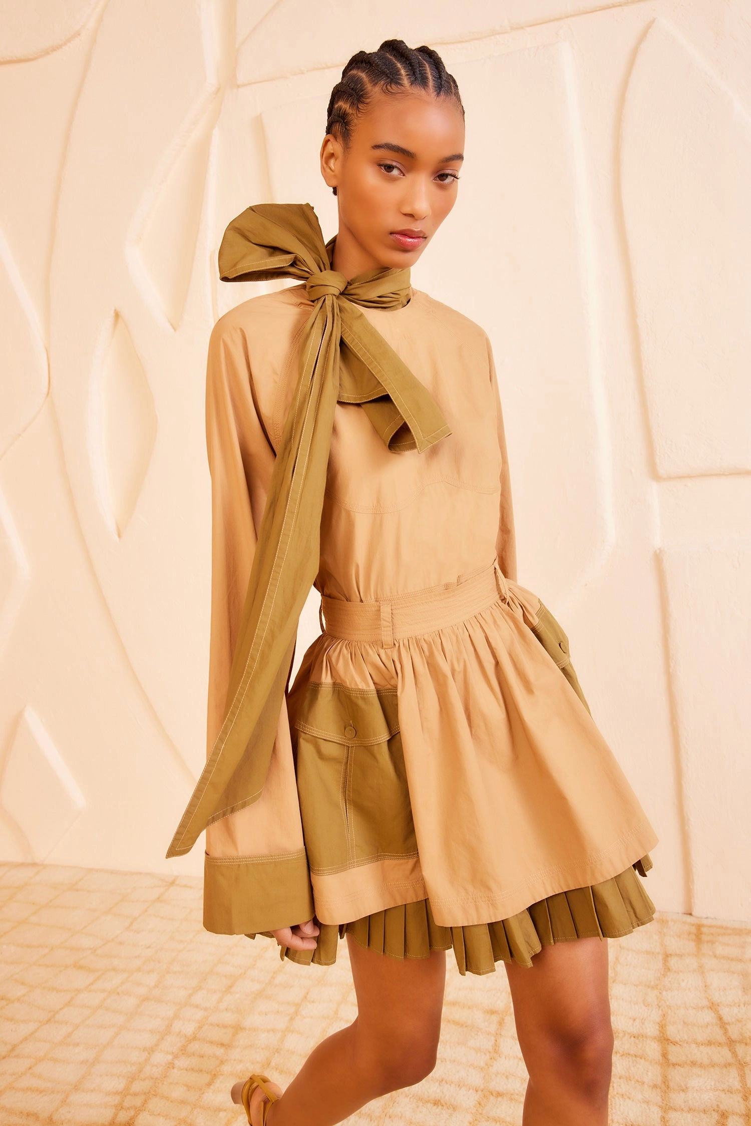 Jaqueline Skirt - Sahara Colorblock
