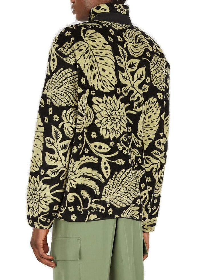 Jil Sander  Floral Printed Zip-Up Sweatshirt