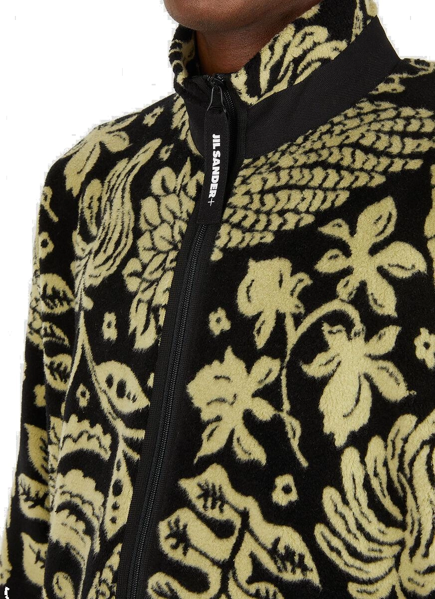 Jil Sander  Floral Printed Zip-Up Sweatshirt