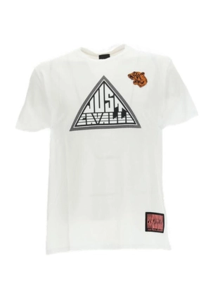 Just Cavalli Logo Printed Crewneck T-Shirt