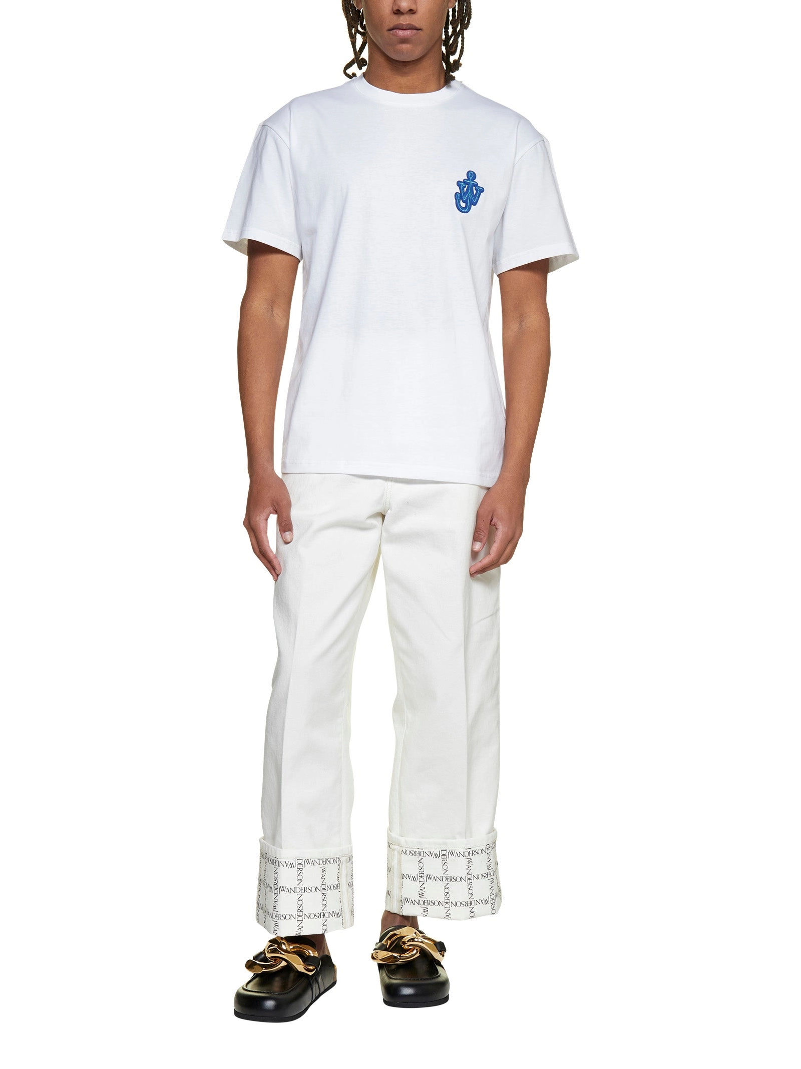 JW Anderson Logo Embroidered Crewneck T-Shirt