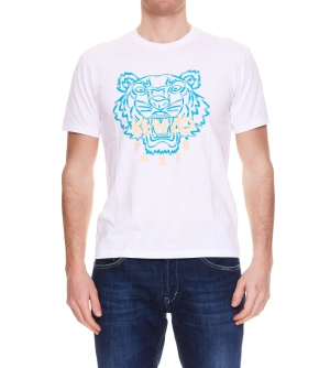 Kenzo Logo Printed Crewneck T-Shirt