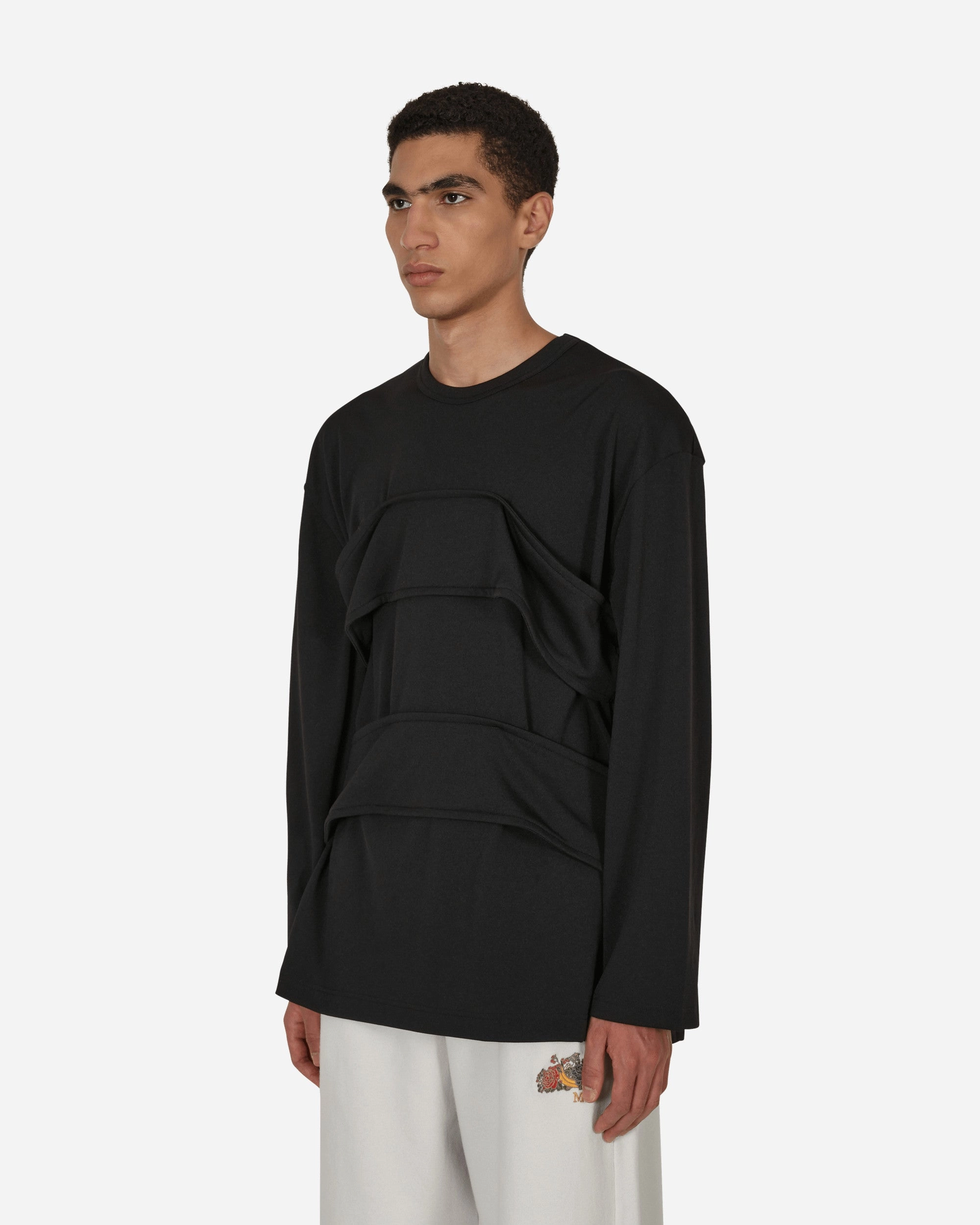 Layered Longsleeve T-Shirt Black