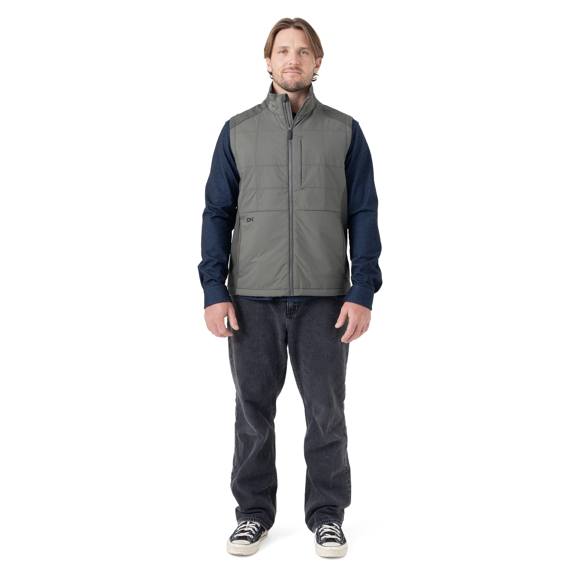 Light Wt. Mixed Media Vest - Chimera