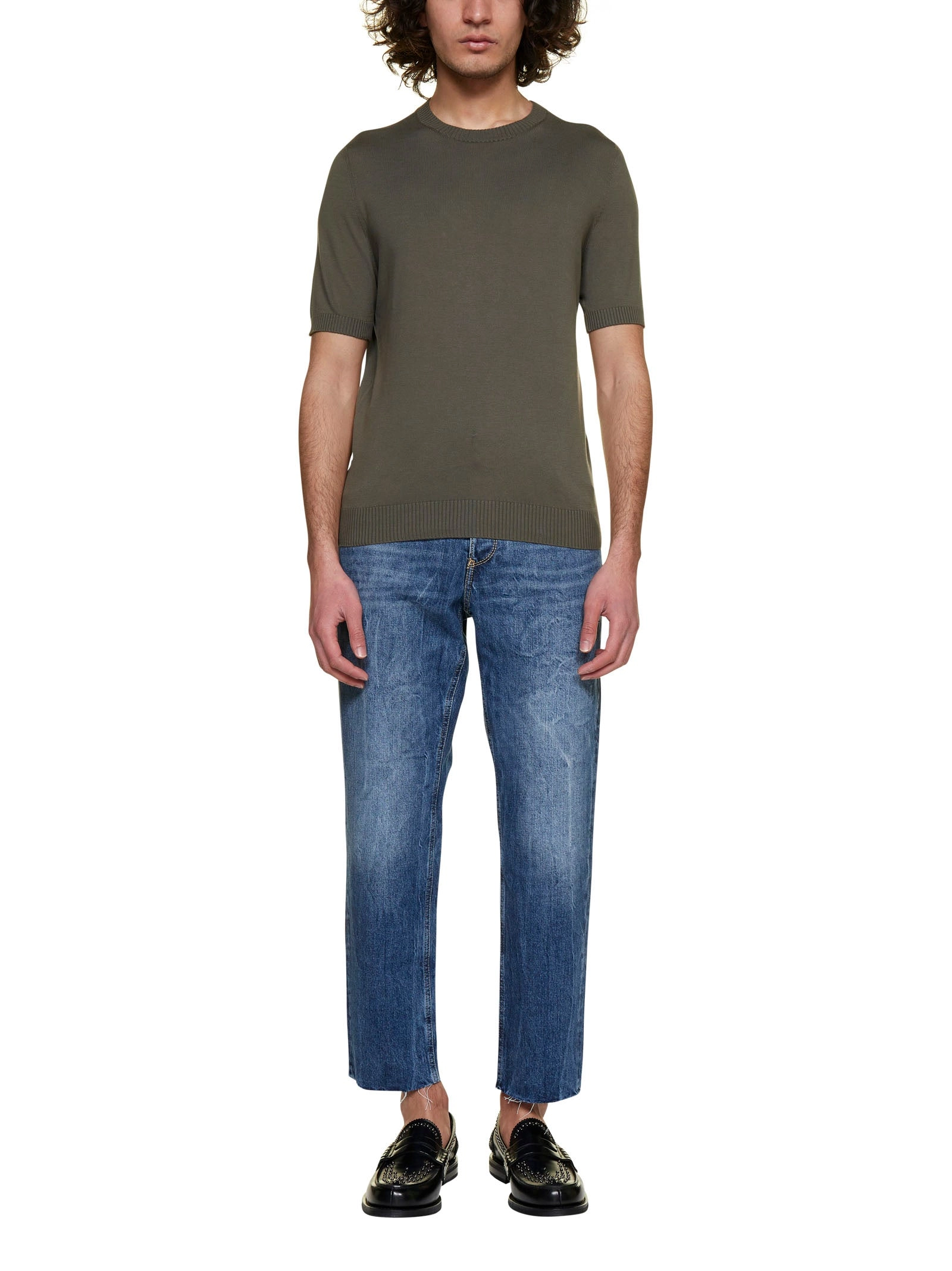 Malo Round Neck Straight Hem T-Shirt