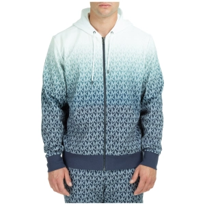 Michael Kors Allover Logo Printed Zip-Up Hoodie