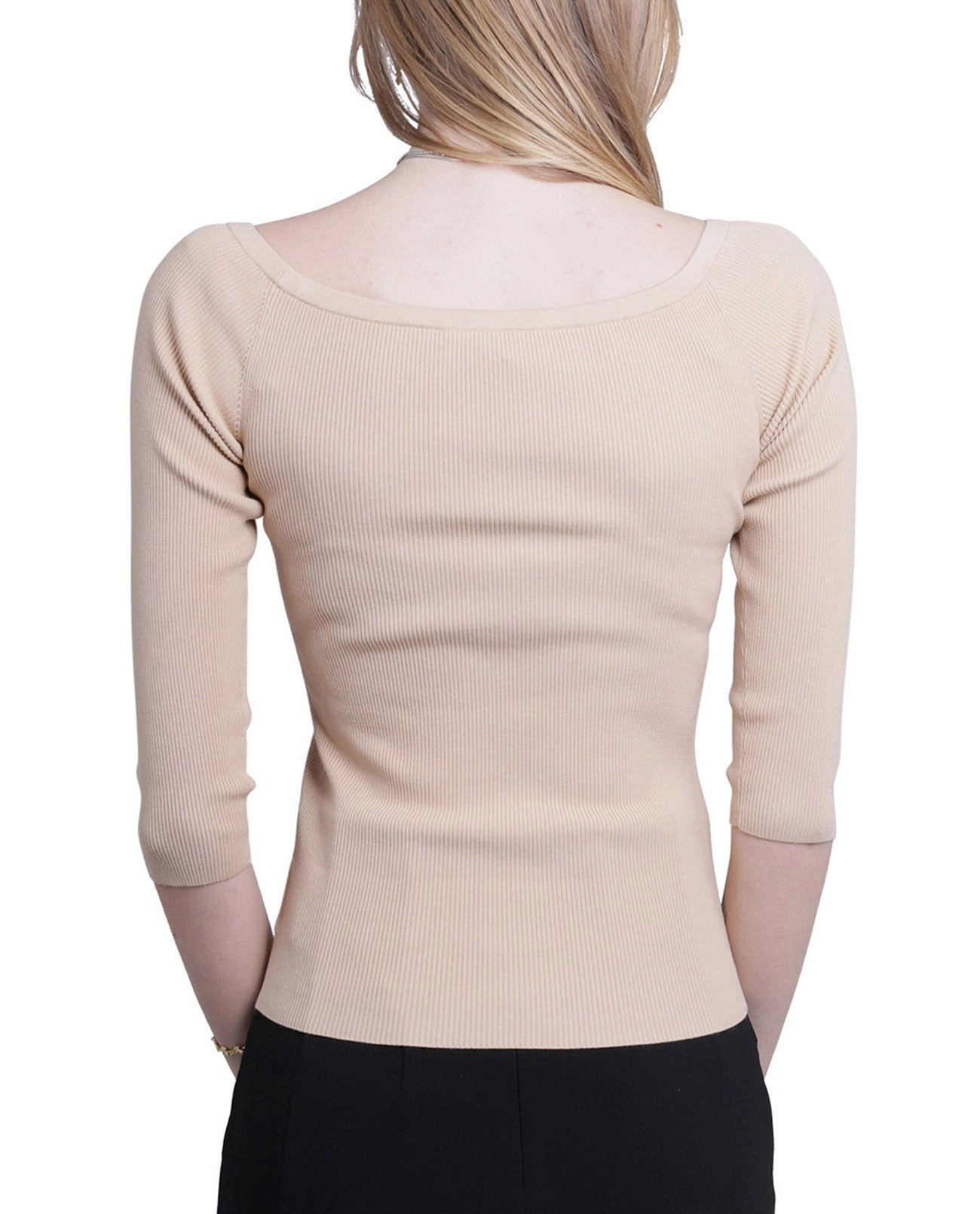 Michael Kors Boat Neck Stretch Top