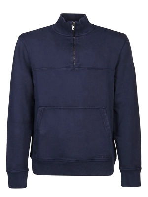 Michael Kors Garment-Dyed Half Zipped Sweatshirt