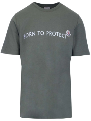 Moncler Born to Protect Embroidered T-Shirt