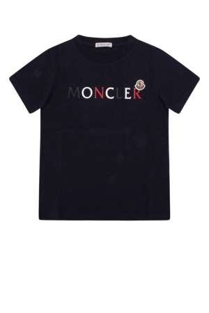 Moncler Enfant Logo Patch Crewneck T-Shirt