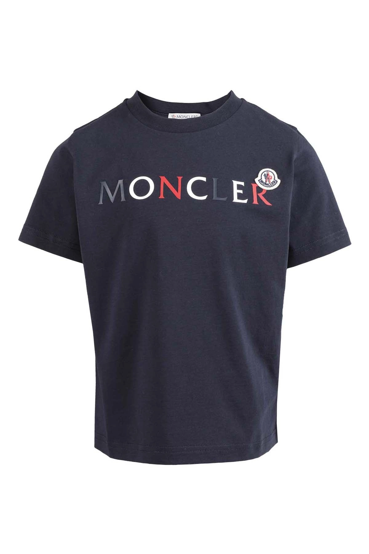 Moncler Enfant Logo Patch Crewneck T-Shirt