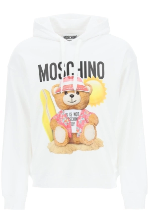 Moschino Teddy Bear Print Drawstring Hoodie