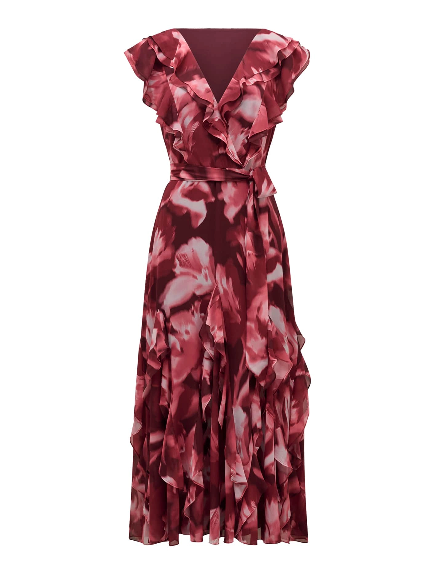 Naya Ruffle Midi Dress