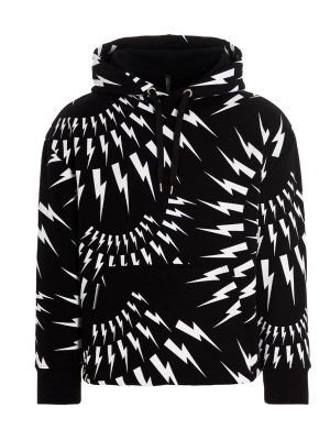 Neil Barrett Crazy Bolts Drawstring Hoodie