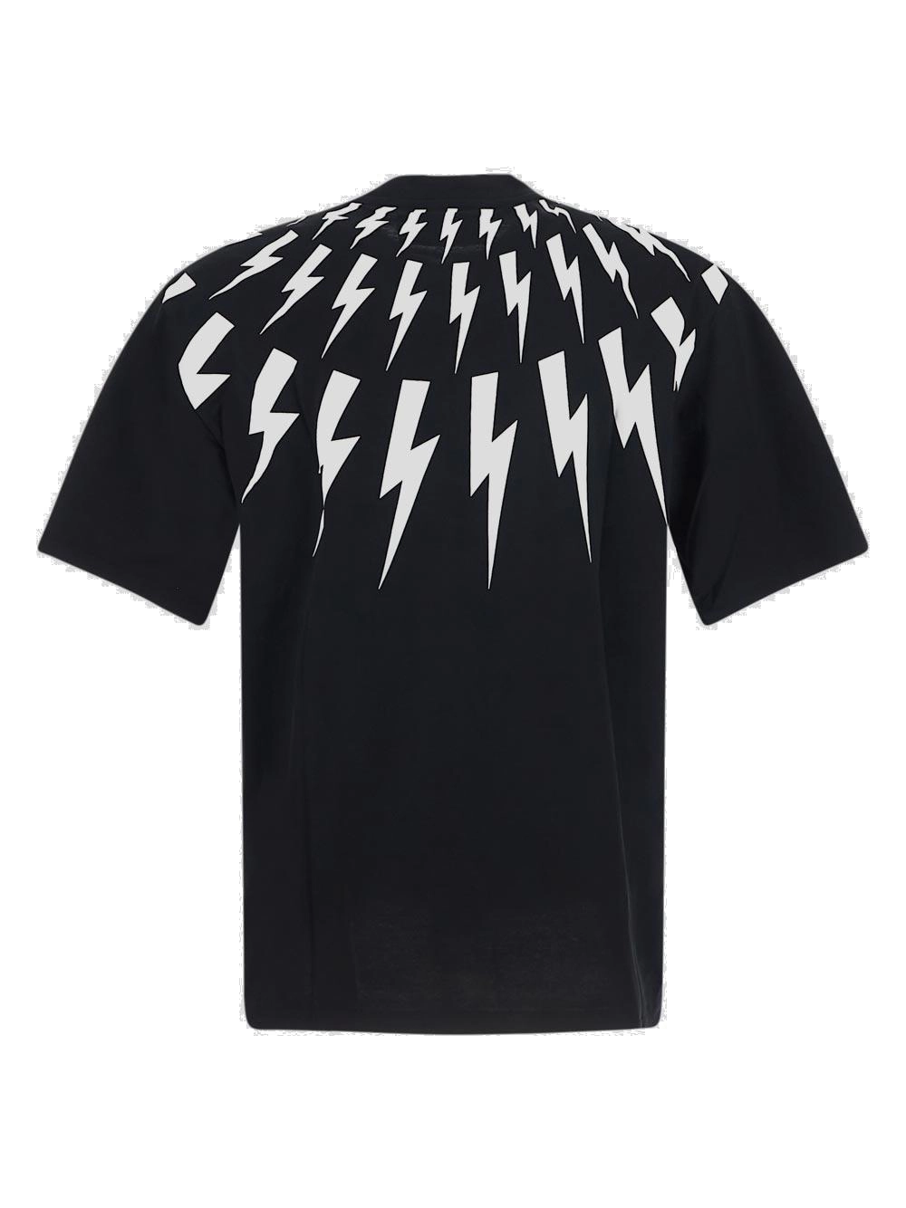 Neil Barrett Thunderbolt Print Crewneck T-Shirt