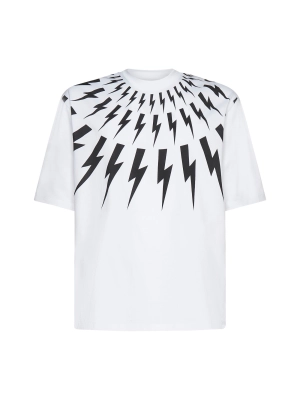 Neil Barrett Thunderbolt Print Crewneck T-Shirt