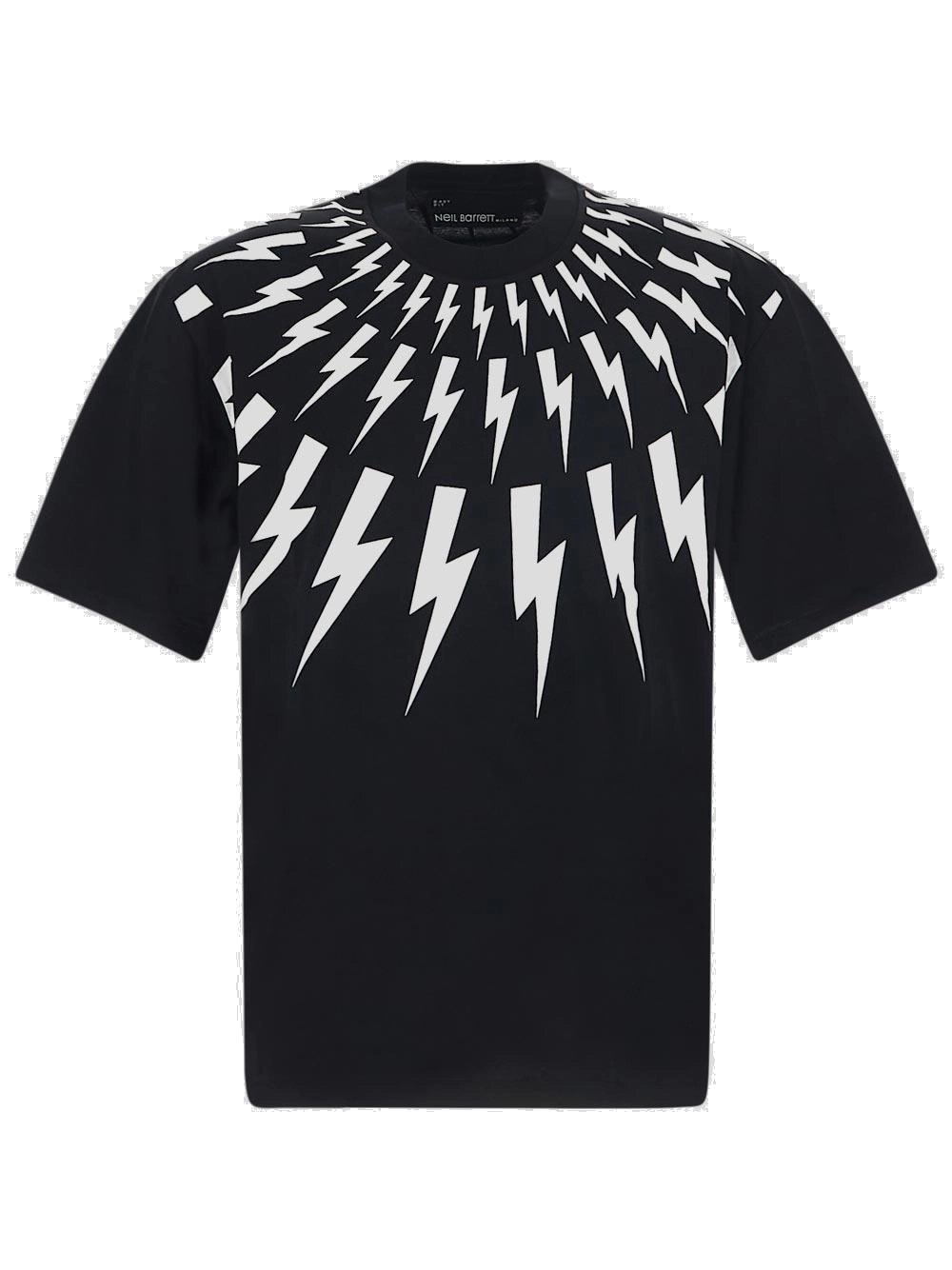 Neil Barrett Thunderbolt Print Crewneck T-Shirt
