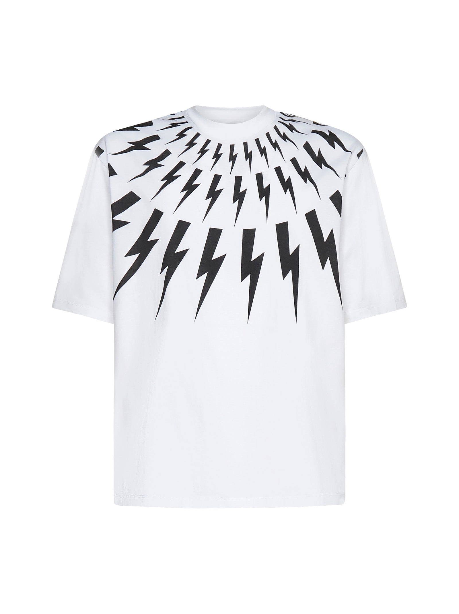 Neil Barrett Thunderbolt Print Crewneck T-Shirt