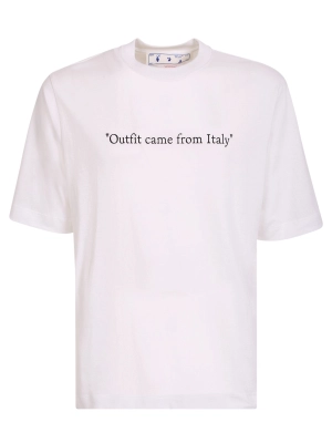 Off-White Logo Printed Crewneck T-Shirt