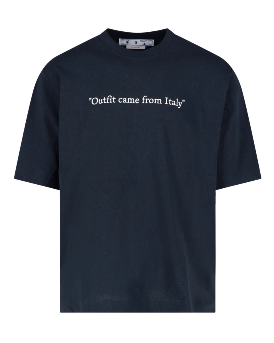 Off-White Logo Printed Crewneck T-shirt