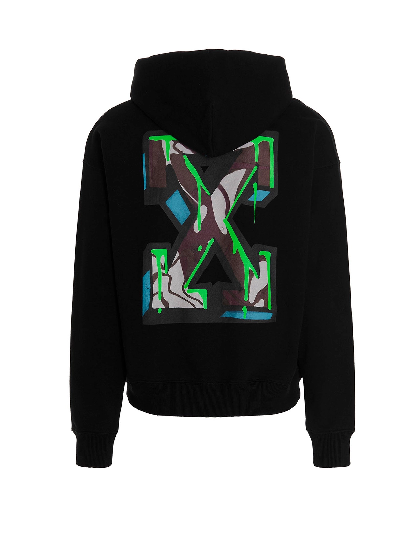 Off-White Logo Printed Drawstring Hoodie