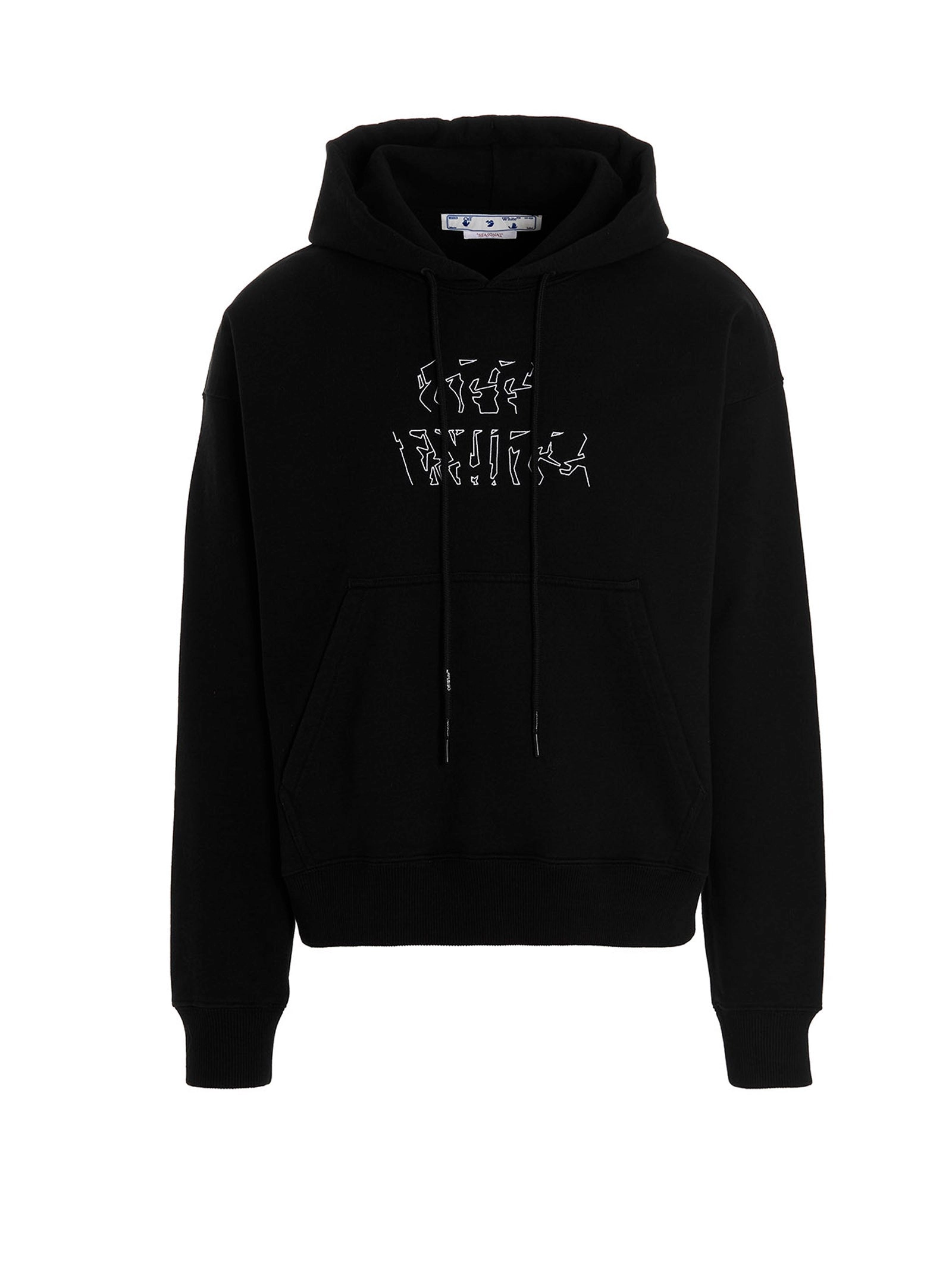 Off-White Logo Printed Drawstring Hoodie