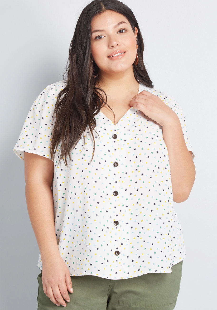 Outstanding Companion Button-Up Top