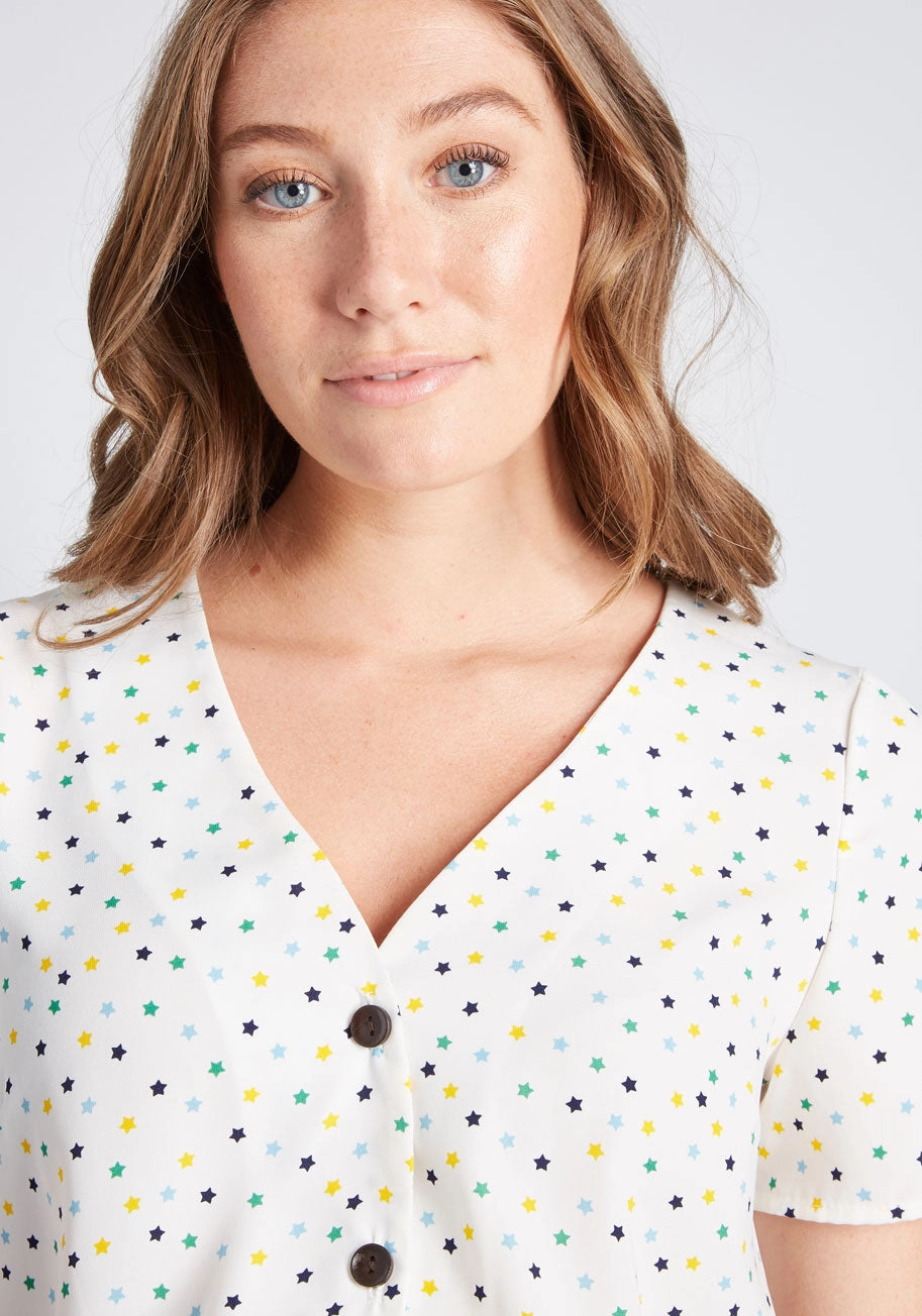Outstanding Companion Button-Up Top