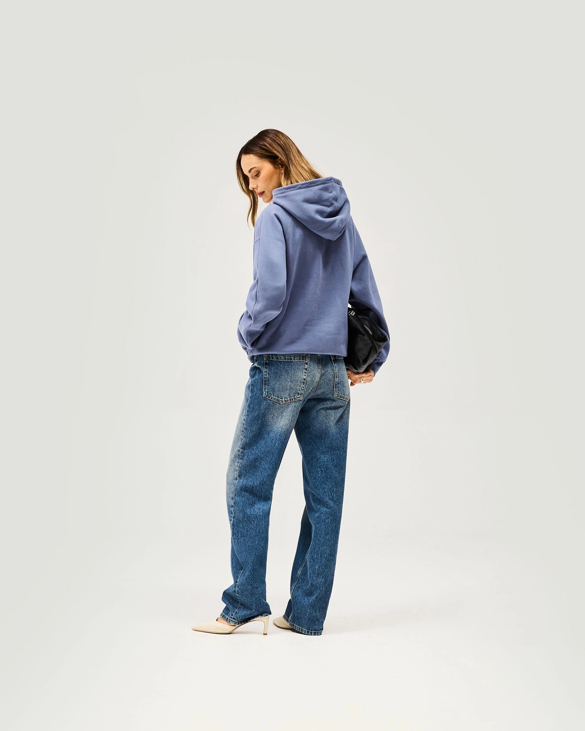 Owners Club Boyfriend Hoodie - Steel Blue