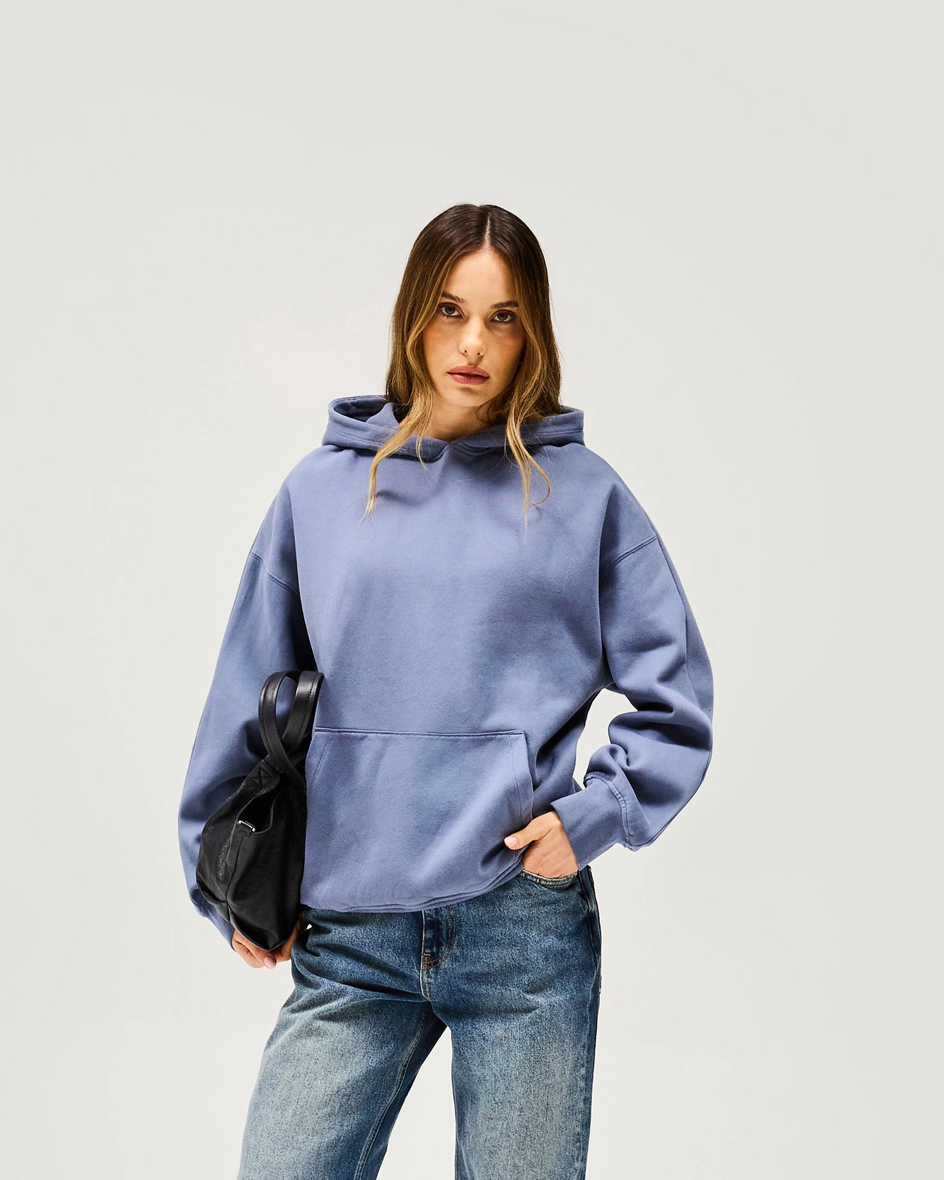 Owners Club Boyfriend Hoodie - Steel Blue