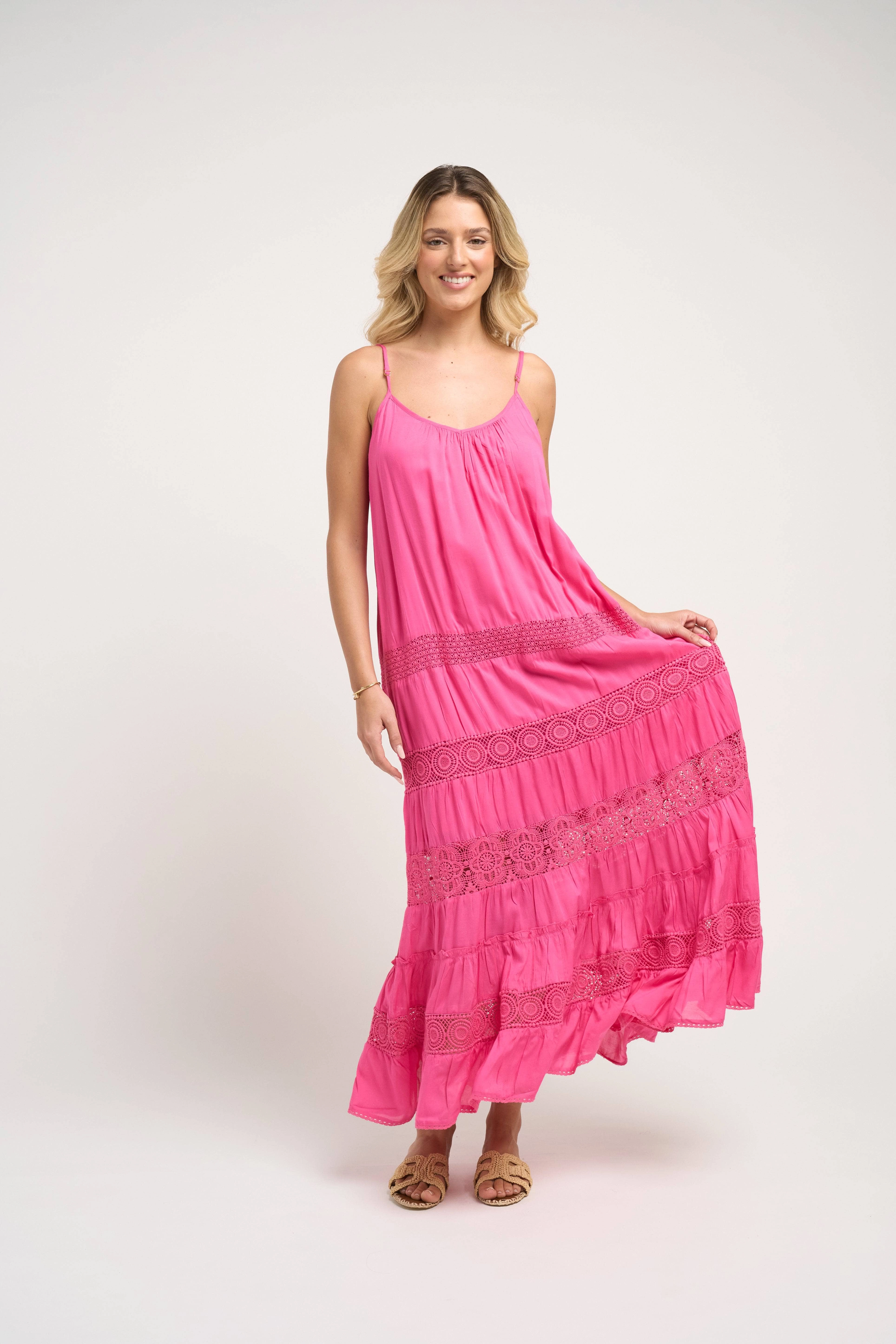 Paola Dress Fuchsia