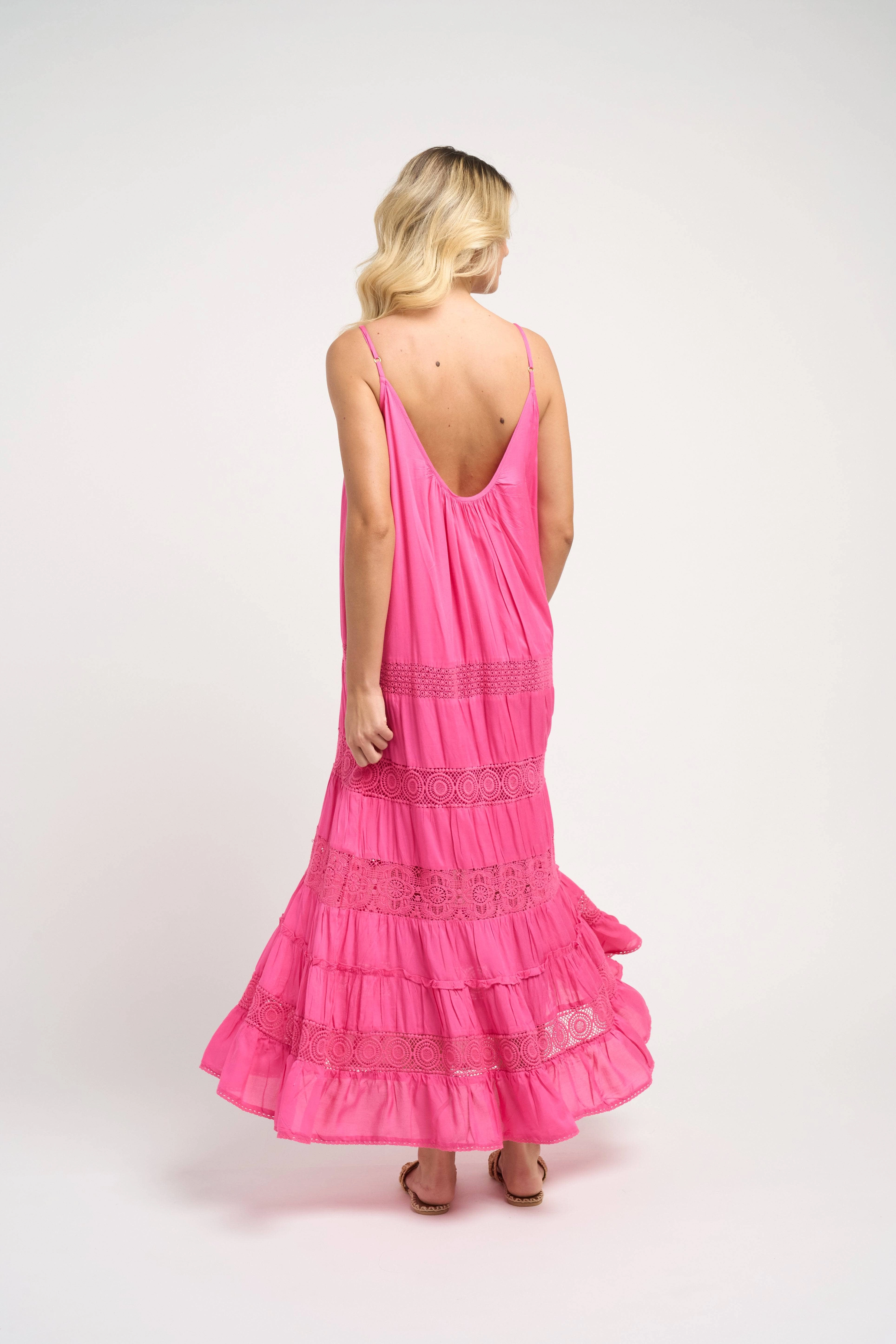 Paola Dress Fuchsia