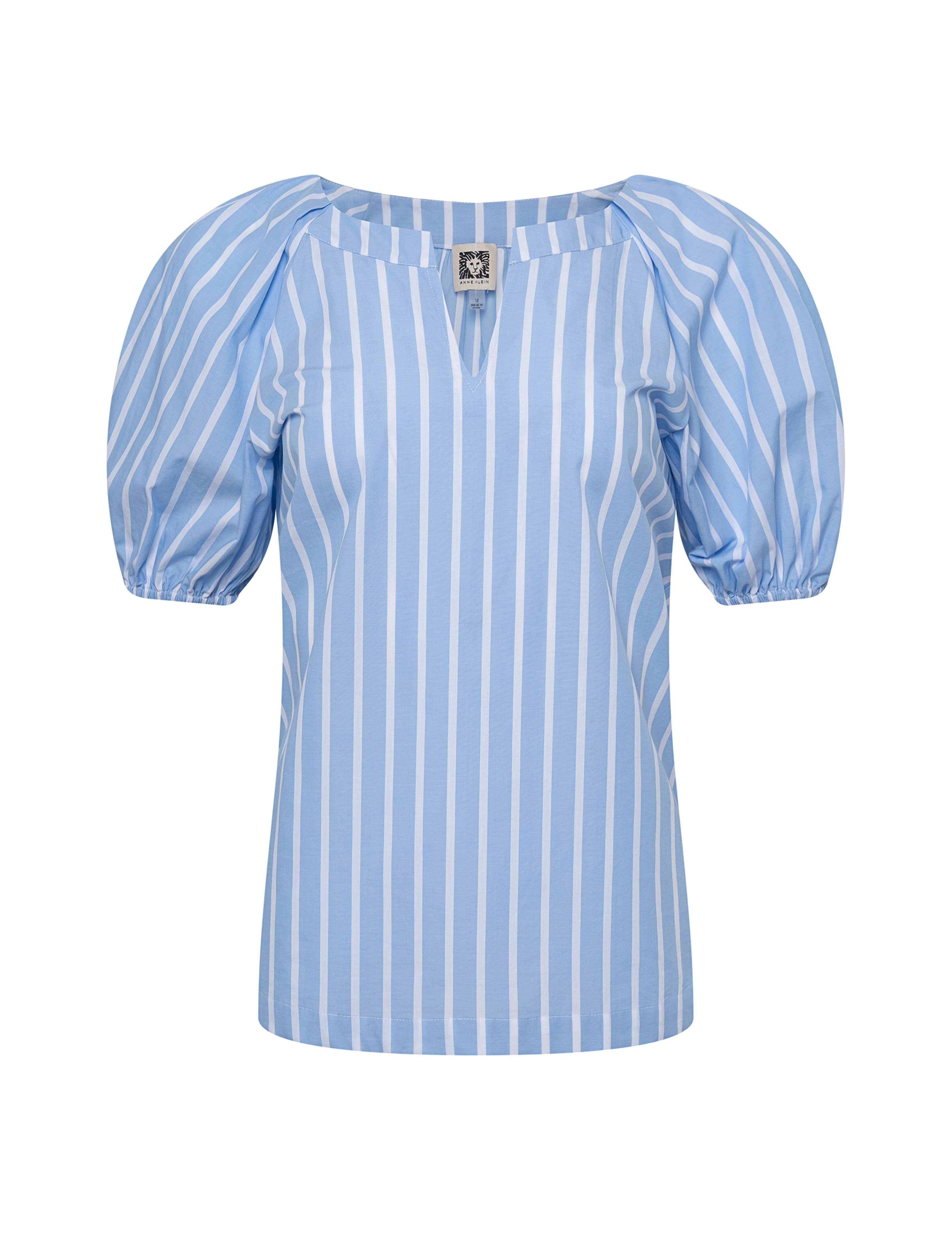 Petite Raglan Puff Sleeve Blouse