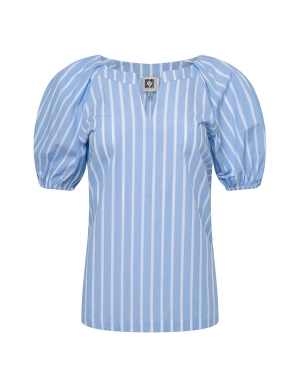 Petite Raglan Puff Sleeve Blouse