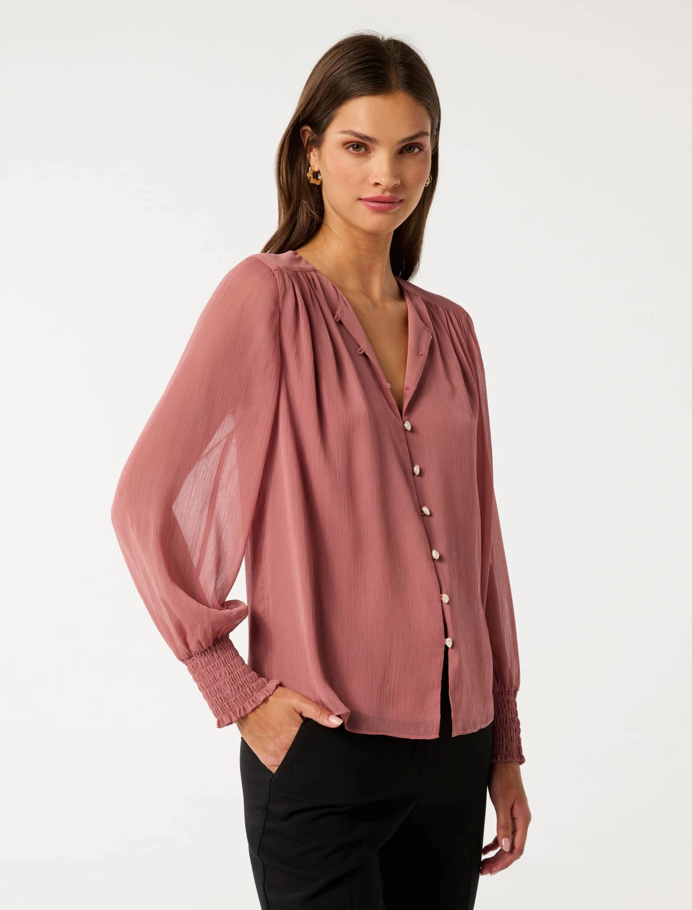 Piper Gathered Yoke Blouse