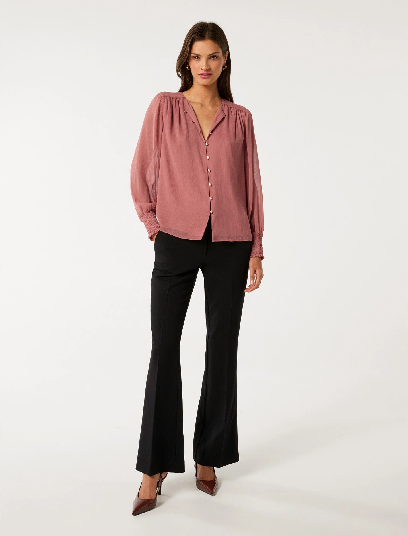Piper Gathered Yoke Blouse