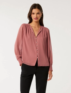 Piper Gathered Yoke Blouse