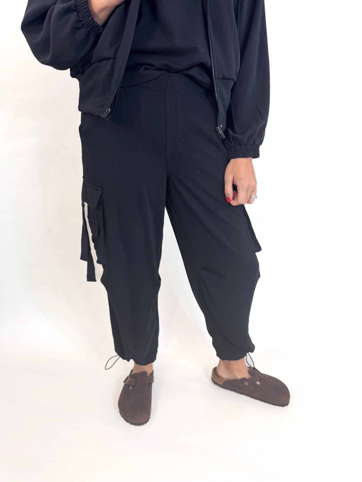 Poppy Cinch Hem Parachute Pants