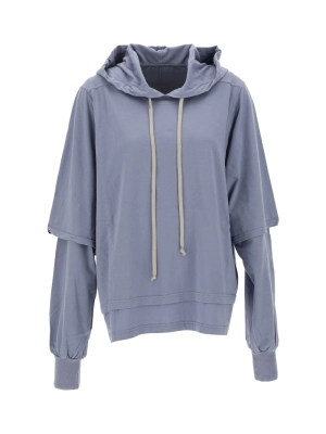 Rick Owens DRKSHDW Layered Drawstring Hoodie
